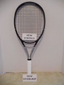 Pro Kennex Ti Destiny OS 265 Reach Tennis Racquet 4 1/2-NEW STRINGS/OV.GRIP+ EUC