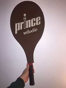Woodie Vintage Tennis Racquet 4 5/8 Prince Racquet Oversized Head