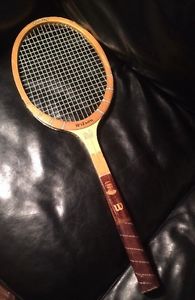 Vintage Wilson Maureen Connolly Wooden Tennis Racquet 4 5/8" Grip