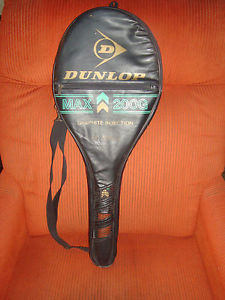Unstrung   Dunlop Max 200G Tennis Racquet  Graphite England  4 1/2" grip