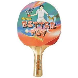 Montex Better Fly Unisex Table Tennis Racquet (Red and Black Color Combination)