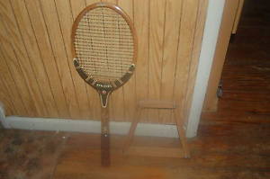 VTG Spalding"PanchoGonzales"World Series Wooden Tennis Racquet(AUL WHITE ASHBOW)
