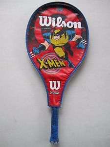 Vintage 1996 Wolverine Marvel Wilson Oversize Tennis Racquet X-Men w/ Cover