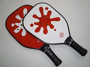 2 NEW AERO-DYNAMIC PICKLEBALL PADDLE RED AND WHITE SPLAT T200 THIN SUPER QUICK