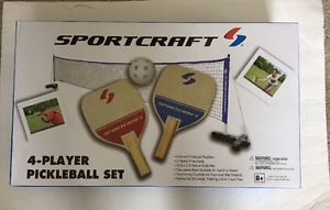 SPORTCRAFT  4-Player Pickleball Set.