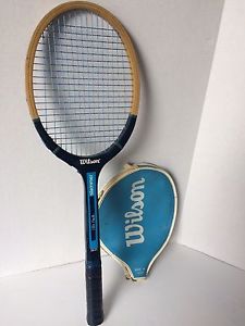 Rare Wilson Stan Smith "Slammer"  Model Wooden Tennis Racquet - Blue