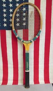 Vintage 1940s Spalding Ardmore Wood Classic Tennis Racquet Great Display!