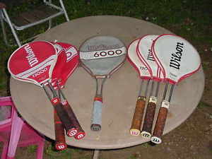 Vintage Wilson Metal Tennis Racquets