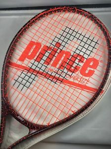Vintage Electric Black And Orange Prince Jr Pro Oversize Tennis Racquet