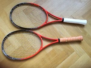 2 Matched  Head Pro Stock TGT 260.2 Racquets Good-Very Good Condition, 4 3/8