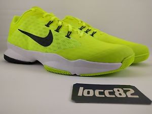 Nike Air Zoom Ultra Tennis Shoes sz 10.5 Men's 845007-700 Volt Black White xdr