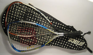 2 Racquetball Racket w/ Racquet Cover Case 1 Ektelon & 1 Wilson Prince Case