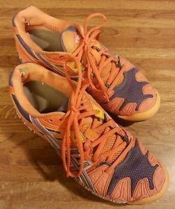 ASICS GEL RESOLUTION 5 womens Orange/Purple tennis shoes sneakers size 7.5