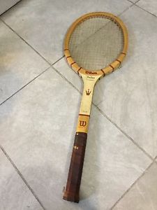 Vintage Wilson Jack Kramer Autograph Wooden Tennis Racquet 4 3/8 Good Condition