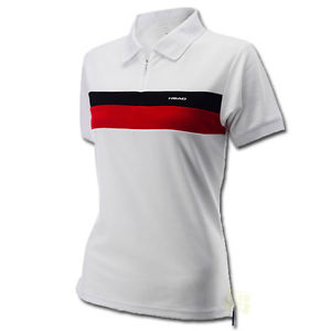 Head Mujer Camiseta De Tenis Sterry polo Cremallera blanco / rojo / negro