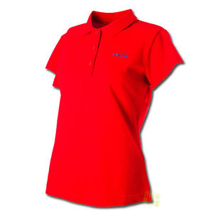 Head Mujer Camisetas de tenis María Camiseta polo Botón rojo