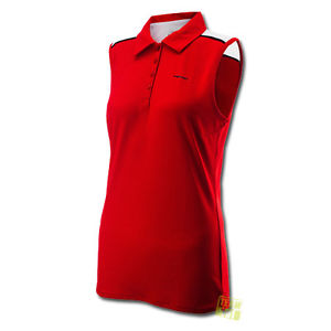 Head Mujer Camiseta de tenis Chambers Sin manga Camiseta roja / blanco