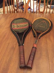 x2 Vintage HEAD Vilas & Graphite Edge Tennis Racquet 4-1/2 x2 YOU WIN TWO!!!!!!!