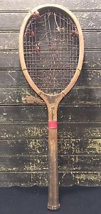 Antique Vtg 20s 30s Wood W&D Tennis Racket Raquet Wright & Ditson SURPRISE Model