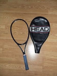 Head Graphite Director Racquet and Cover USED Great Condition 5" W/GRIP TAPE