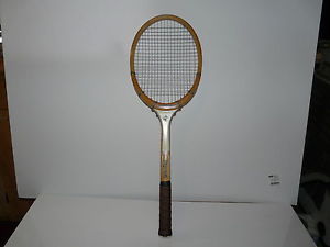 Spalding Pancho Gonzales Autograph Vintage Wood Tennis Racket Racquet 1960's
