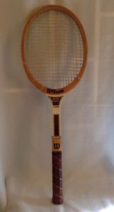 Vintage Tennis Racquet, Jimmy Connors Capri, Wilson Wood Old Vintage Tennis