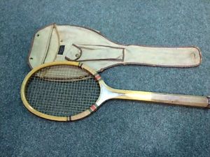 Antique Tennis Racket With Case