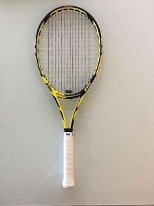 Prince Tour 98 Tennis Racket Grip 4 1/4 (2) Power Level 825 Yellow Black Strung