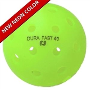 New Dura Fast 40 Outdoor Pickleball Balls--6 pack - Neon Green