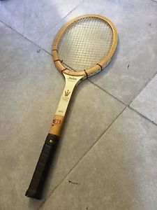 Vintage Wilson Jack Kramer Autograph Wooden Tennis Racquet 4 5/8