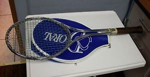 Vintage Wilson Classic Steel Tennis Racquet w cover 4 3/8 Light