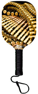 Gold Bullets Wooden Pickleball Paddle