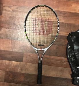 Wilson Titanium Graphite Soft Shock Tennis Racquet Racket w/Cover 3 7/8