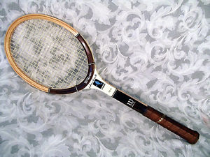 Vintage WILSON CHRIS EVERT AUTOGRAPH Wooden Tennis Racket