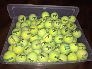 100 Used club Tennis Balls *big variety* only used once
