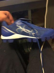 Under Armour Womens Softball Glyde RM Cleats Blue White NEW Shoes Size 8