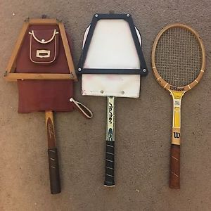 Vintage Tennis Rackets- Wilson Chris Evert, Rod Lover, And Slasher