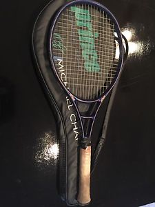 Prince Michael Chang Graphite Over Size Long body Tennis Racquet With Carry Bag