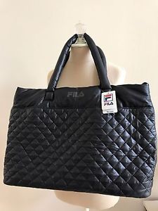 FILA COLLEZIONE QUILTED TENNIS BAG BLACK- NWT