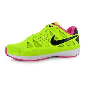 Nike Air Vapor Advantage Tennis Shoes Womens Volt/Black/Pink Trainers Sneakers