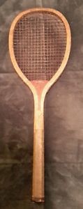 Antique A.G. Spalding & Brothers Geneva Wood Tennis Racquet, Circa Early 1900s