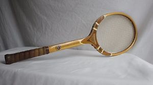 TAD DAVIS Imperial Vintage Laminated Tennis Racquet w/Victor Head Cover 4-1/4