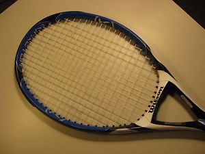 Wilson K Four (4 3/8) Oversize Tennis Racquet , with Fresh Strings and Overgrip