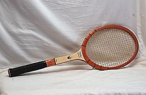 Old Vintage Wilson The Jack Kramer Autograph Wooden Tennis Racket Sport Tool USA