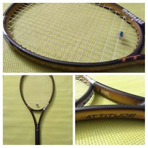 Prince Triple Threat TT Attitude OS Tennis Racquet 4 1/4 115 sq in, new grip