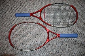 TWO WEED T-ZONE Titanium Tennis Racquets w/4.1/2 Grips