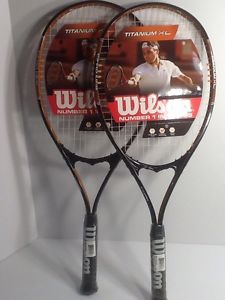 2 - Wilson Titanium XL , V-Matrix tennis rackets New