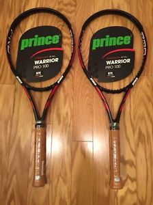 2 Prince Warrior Pro 100 Tennis Racquets