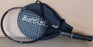 Battistone Diamond Tennis Racquet, Unusual 2 handled model with cover,very nice