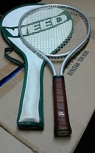 Vtg Weed Tennis Racquet with Cover Collectible 4 1/2 Large